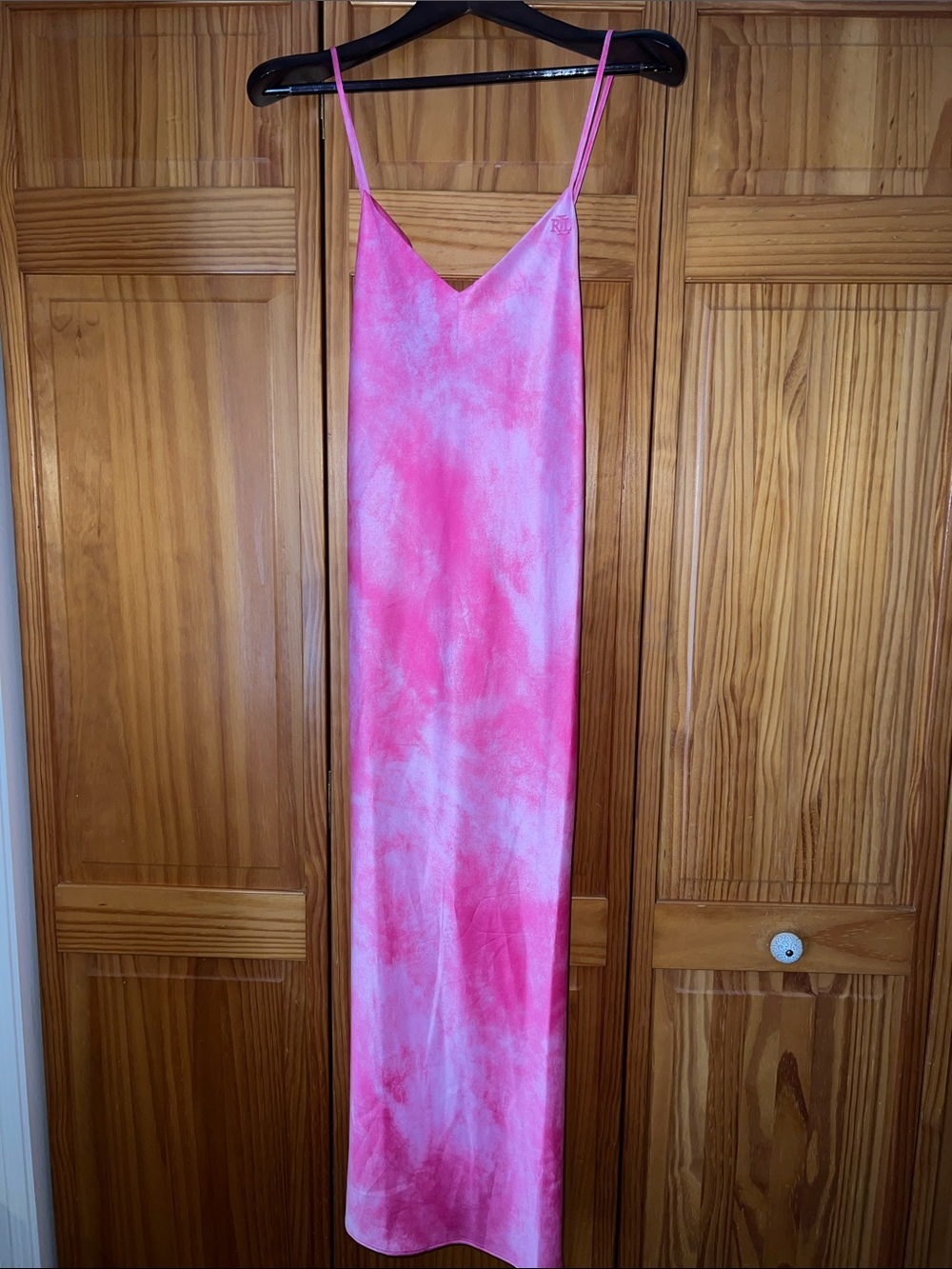 Women’s Polo Ralph Lauren Pink Tie-Dye Slip Pajamas or Dress Size Medium